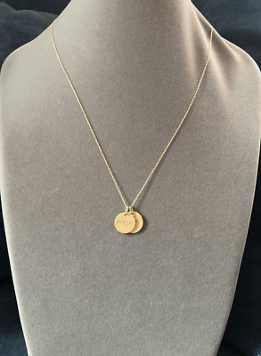 14k Gold Wunsch/Traum/Sterne Halskette 18'' Kette