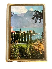 Vintage Congress 606 US Playing Card Co Gold Edge Coastal Complete Deck w/Jokers