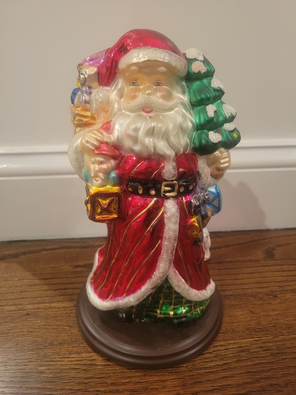 2004 Thomas Pacconi 30 Years Classics Blown Glass Santa Claus Figurine 