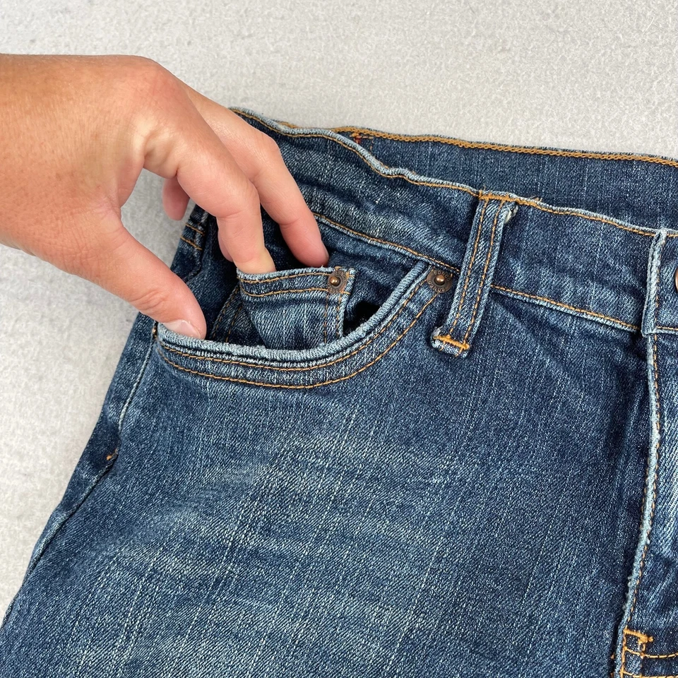 Vintage Bongo Jeans Womens JR 11 Blue Hipster Low Rise Flare Bootcut Y2K 32x32 - Image 4 of 4