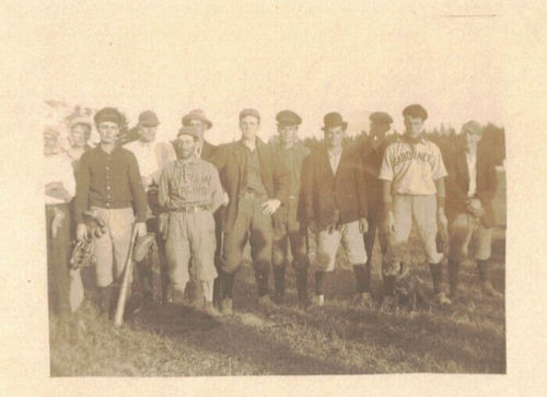c1910 Real Photo PC: Baseball Team – Sylvan Spring & Gardiner Uniform Names - Picture 2 of 3