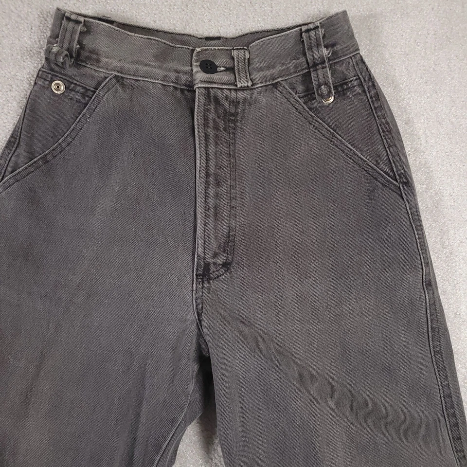 Vtg Rocky Mountain Rockies Jeans Women's 7/8 25X30 Gray High Rise Tall Grunge - Image 3 of 4