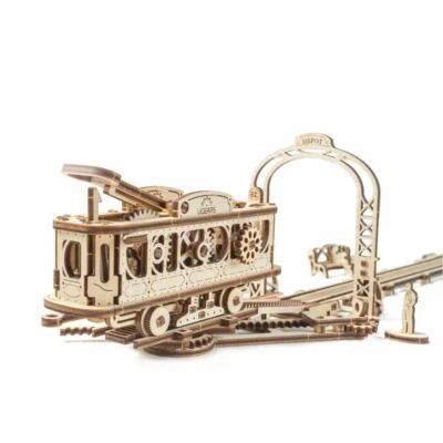 UGAERS UGEARS Modellbausatz Straßenbahn Straßenbahnlinie mechanische Stadt