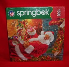 Sealed Hallmark Springbok Puzzle, Santa's Return, 1500 pc