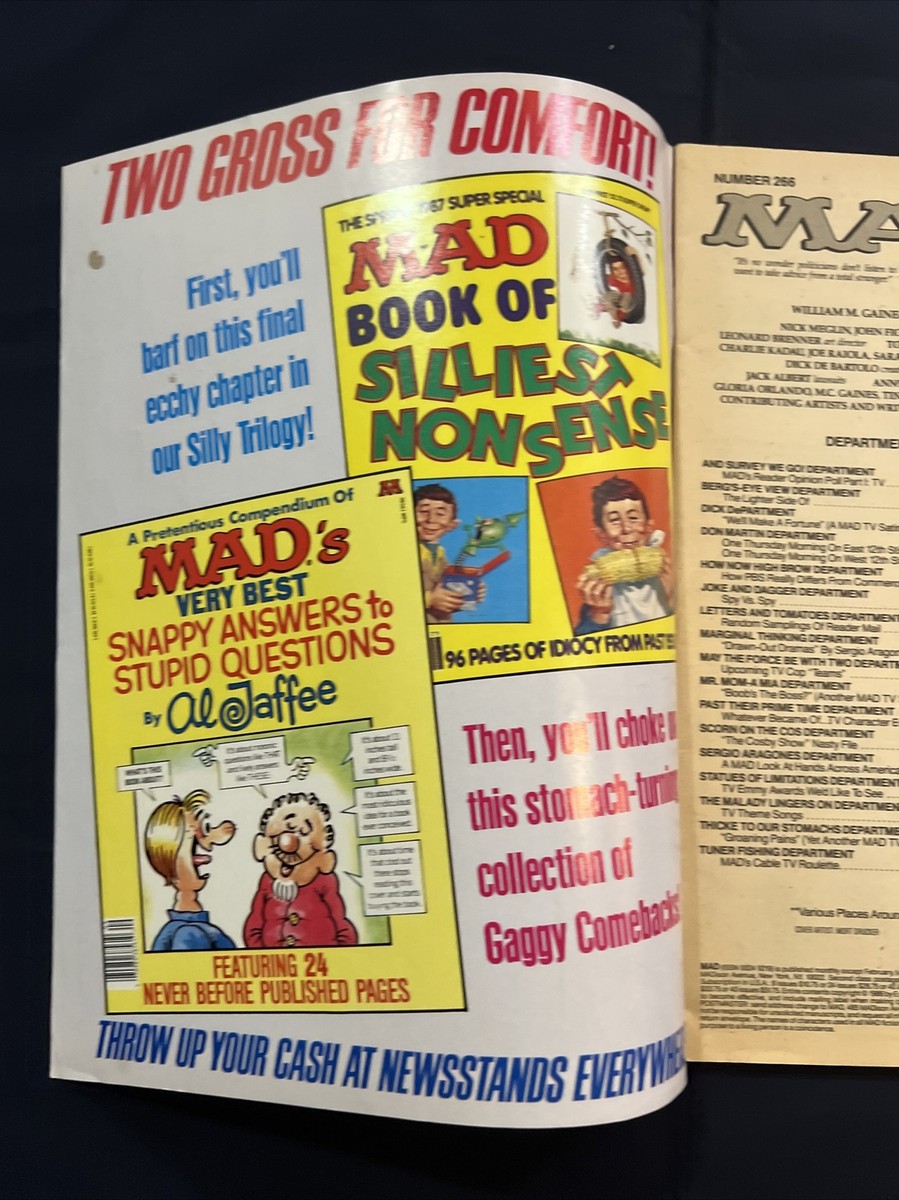 Mad Magazine October 1986 Issue Number 266 | eBay