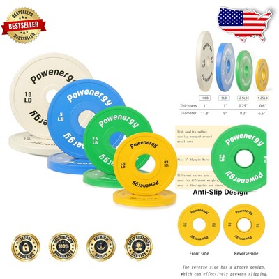 Versatile 37.5lbs Rubber Change Plates for Safe and Effective Weight Lifting