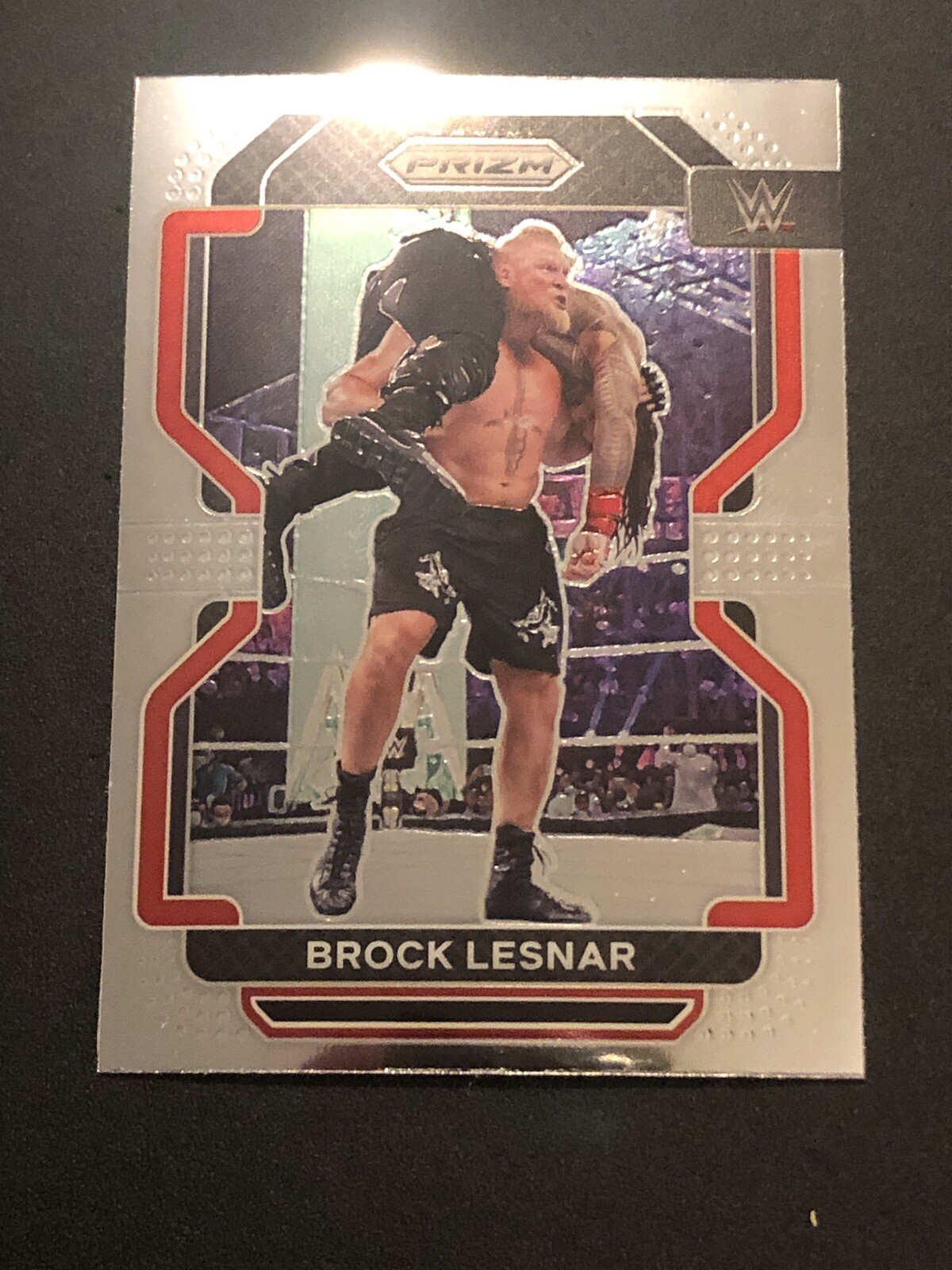 2022 Panini Prizm WWE #135 Brock Lesnar Silver
