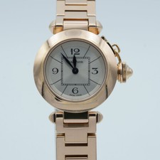 Montre Femme Cartier Pasha Quartz 27Mm 18K 750 Or 3133 Or Rose 95 Gr.