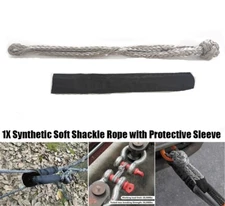 1/2" x 22 Inch 56000 Lbs Break Strength Synthetic Recovery Soft Shackle Tow Rope
