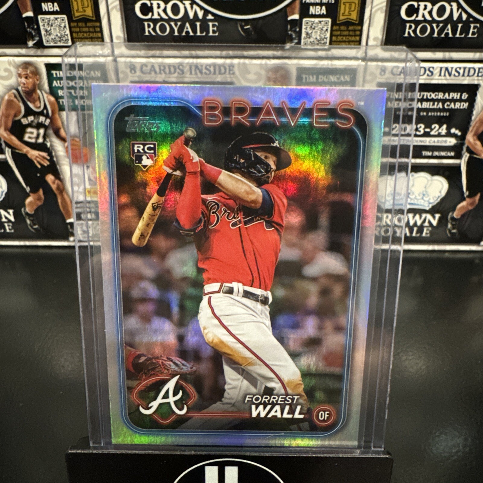 2024 Topps Series 2 - Rainbow Foil #391 Forrest Wall (RC)