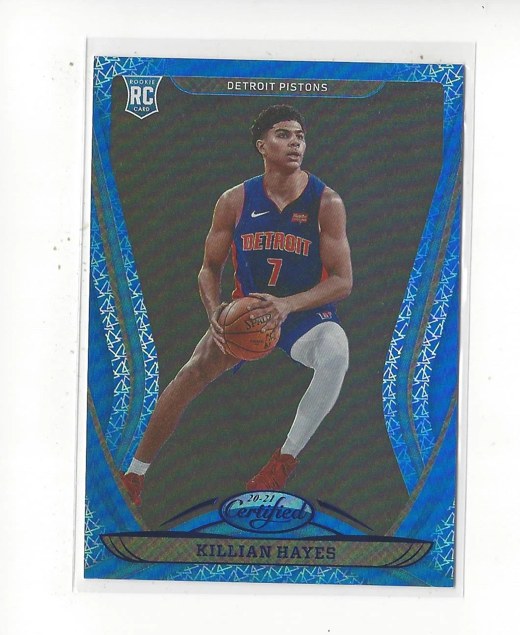 2020-21 Certified Mirror Blue #194 Killian Hayes RC Rookie Pistons