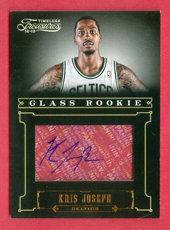 2012-13 TIMELESS TREASURES (BKB) Kris Joseph SP GLASS RC AUTO #210 #ed 345/499