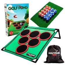 – Backyard Golf Game with 16 Chipping Balls & Mat, Yard and Outdoor Games for...