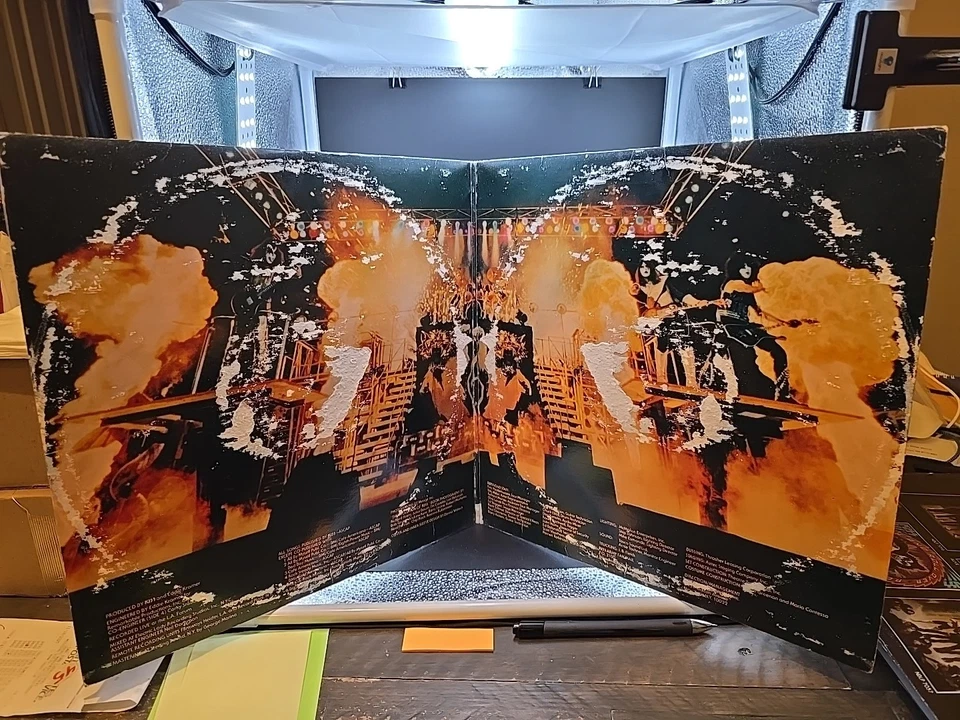 KISS Alive II Vinyl Record 1977 Original Terre Haute Press VG/G+ - Image 3 of 4