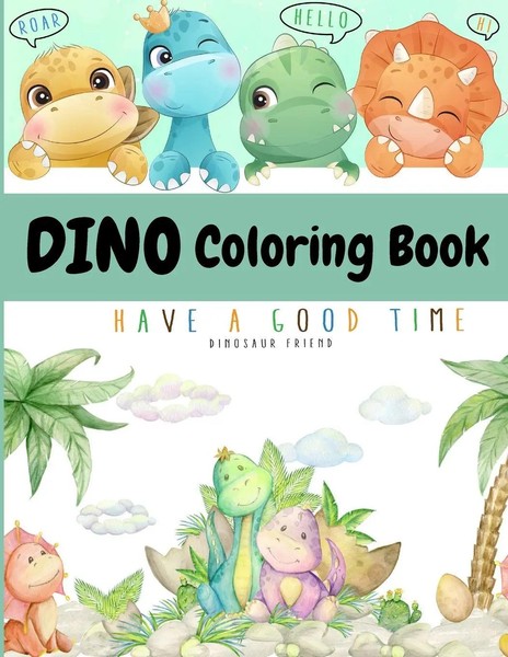 Lora Dorny | Dino Coloring Book | Taschenbuch | Englisch (2021)-image