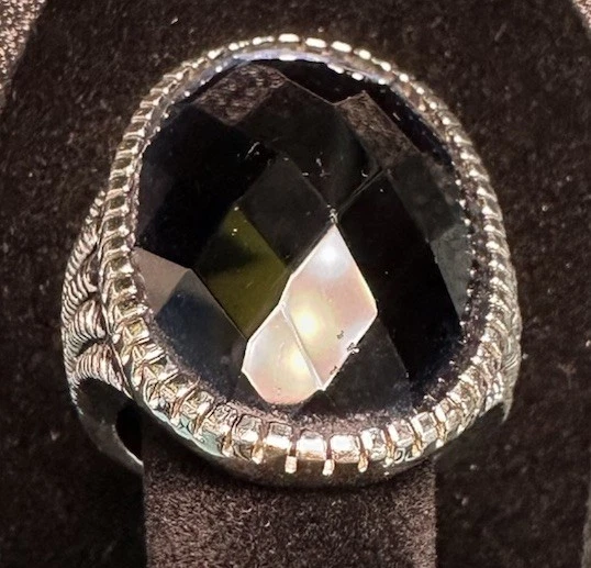 Park Lane Women's Ring Dream Girl Blue Sapphire Faceted Oval Silver Size 8 - Imagem 4 de 4