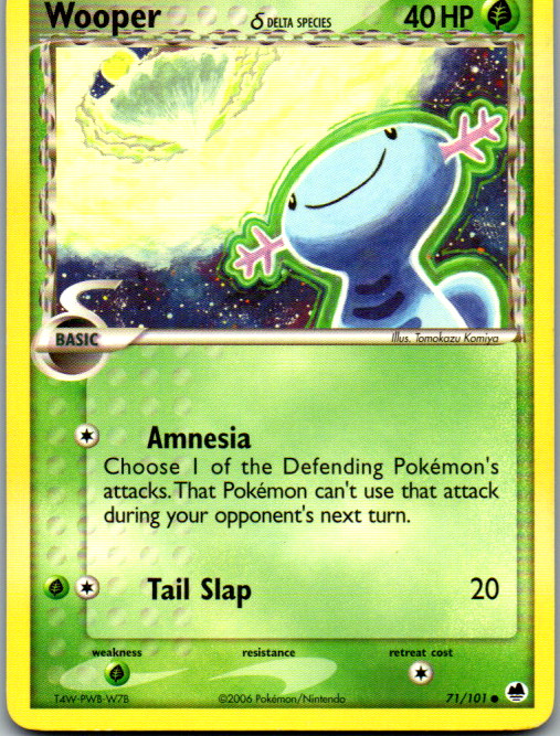 Wooper (Delta Species) Common Dragon Frontiers 71/101 LP