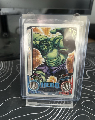 Topps Hero Attax Marvel TCG Hulk Hero Karte 82 Defence/93 Attack