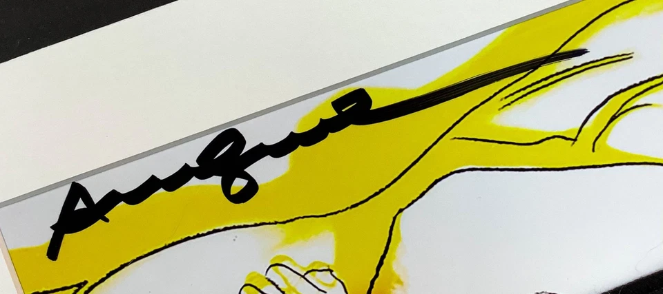 Andy Warhol - Love - Marco de impresión mate firmado a mano de 11x14 pulgadas listo Foto 4 de 4