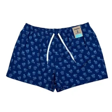 Chubbies the Coladas 4" Classic Hybrid Lined Shorts Swim Trunk Size 2XL Blue