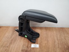  01-06 Oem Bmw E46 325 330 Front Center Console Leather Armrest Arm Rest Black