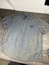 Harley-Davidson Men  s 2XL Short Sleeve Button-Up Mechanic Shirt
