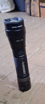 #ad Husky 3000 Lumens Dual Power Rechargeable Tactical Focusing Flashlight MISSING $27.99
