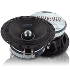 Sundown Audio LCMR-6.5 Midrange Speaker - 100W RMS, 8-Ohm - 6.5" Car Audio Midba