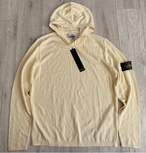 NUOVO Stone Island Felpa con cappuccio media cotone pullover maglione felpa nuovo con etichette ~