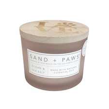 Sand  Paws Ocean  Sea Salt Scented Candle 12 oz Pet Odor Neutralizing