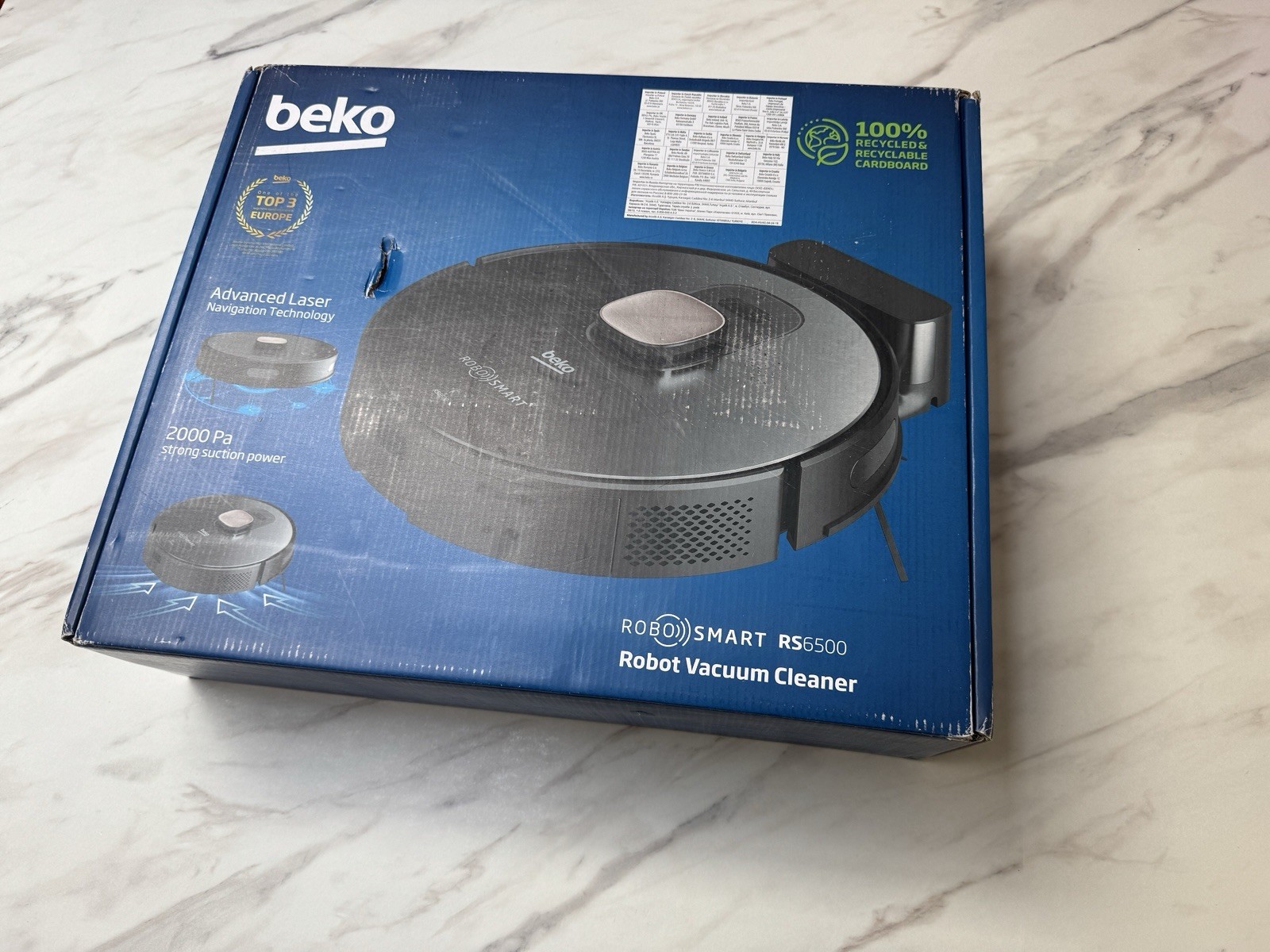 Beko VRR61414VB RoboSmart Robot Vacuum Cleaner Black RS6500 - RRP £299 - NEW