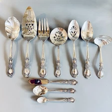 Rogers Bros HERITAGE International Silver Plate 1953 Flatware SERVING Set of 10