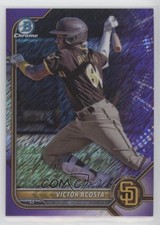 2022 Bowman Chrome Prospects Purple Shimmer Refractor 245/250 Victor Acosta 0k2r