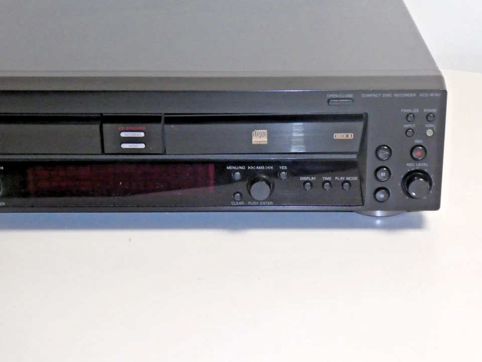 Sony RCD-W100 Audio CD-Recorder / Doppellaufwerk, Schwarz, 2 Jahre Garantie - Bild 3 von 4