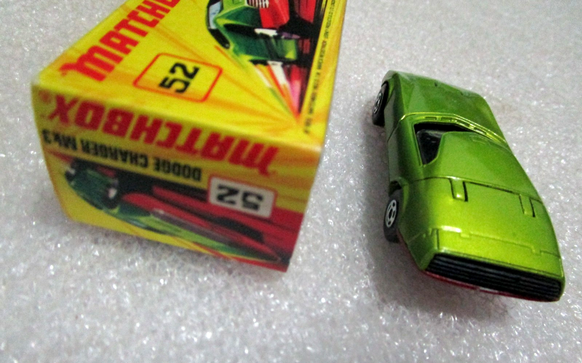 Matchbox 1970 Dodge Charger MK III #52 New in Original Box - Green