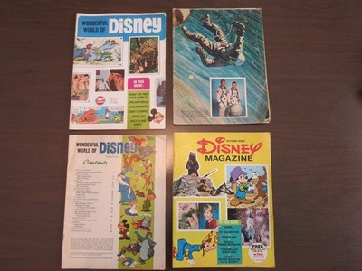 lot of 3 Wonderful World of Disney Magazine Vol. 1 No. 1968,  69, 70 + 76 magazi