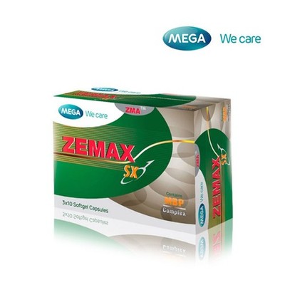 Mega We Care ZEMAX SX ZMA L-Carnitine Men's Performance Testosterone 30 Capsules