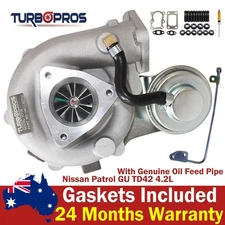 Billet Turbo Charger With Genuine Oil Feed Pipe For Nissan Patrol GU TD42 4.2L
