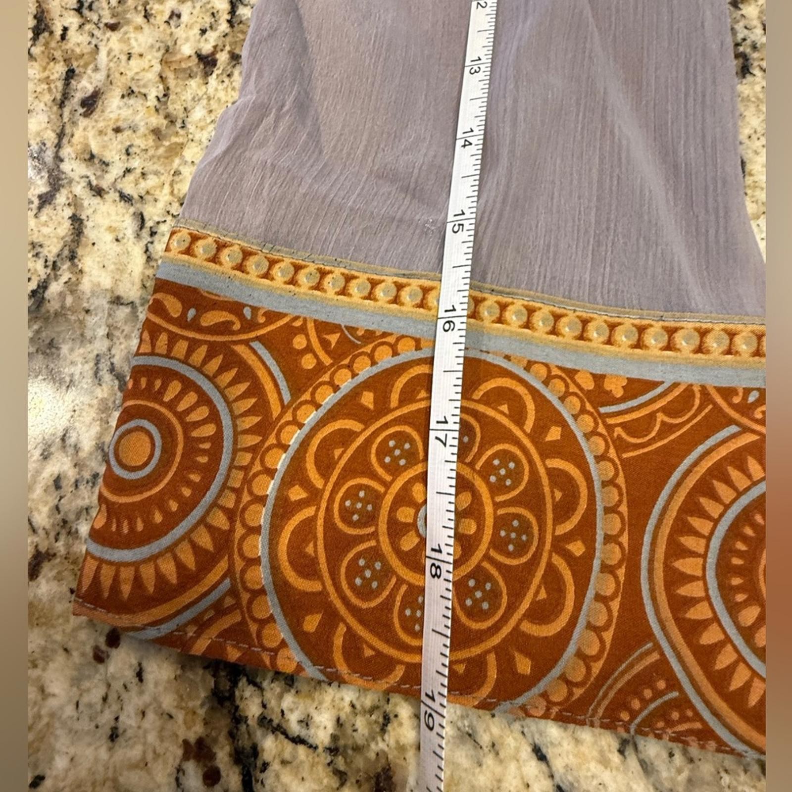 Paisley tunic top patchwork neutral multicolored … - image 8