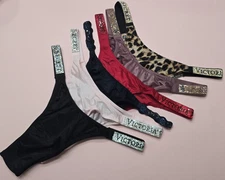 Victoria's Secret Shine Strap Brazilian Bling Panty Rhinestone All Sizes NWT