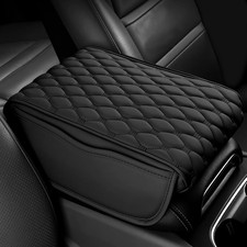 Center Console Armrest Cover For Universal Vehicle Black With 2 Side Pockets Center Console Armrest Cover For Universal Vehicle Black With 2 Side Pockets