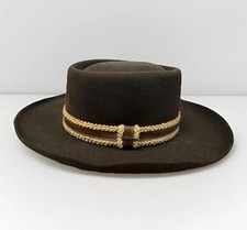STETSON 4X Gun Club ROYAL FLUSH Gambler Western Hat 6 7/8 XXXX Brown Cowboy