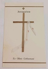 Ancient Relic Pious Image Jerusalem Ex Olivis Gethsemane