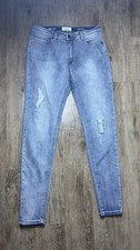 Lola Jeans High Rise Skinny Light Blue Distressed Stretch Denim Women's Jeans