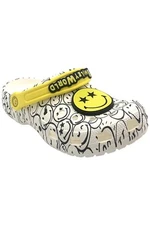 Crocs Kid's Unisex Classic Clog Smiley World White/Multi