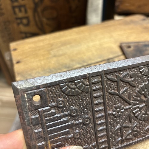 Antike Gusseisen Drückerplatte Lesebeschläge Windsor 11-3/4x3" Vintage Türgarnitur - Bild 21 von 22