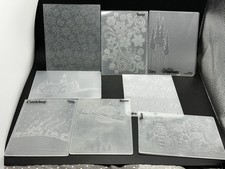 Sizzix, Tim Holtz and more Winter Snow themed Embossing Folder Bundle of 5