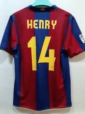 ⚽Original Vintage BARCELONA FC 2007-2008 Home Soccer Jersey ⚽Size M ⚽HENRY