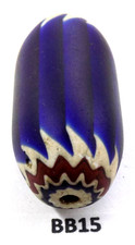 Sawtooth Antique Venetian Chevron Trade Bead African BB15 Bg 52
