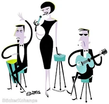 Lounge Act STICKER Decal Artist Shag Josh Agle Last Few!